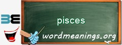 WordMeaning blackboard for pisces